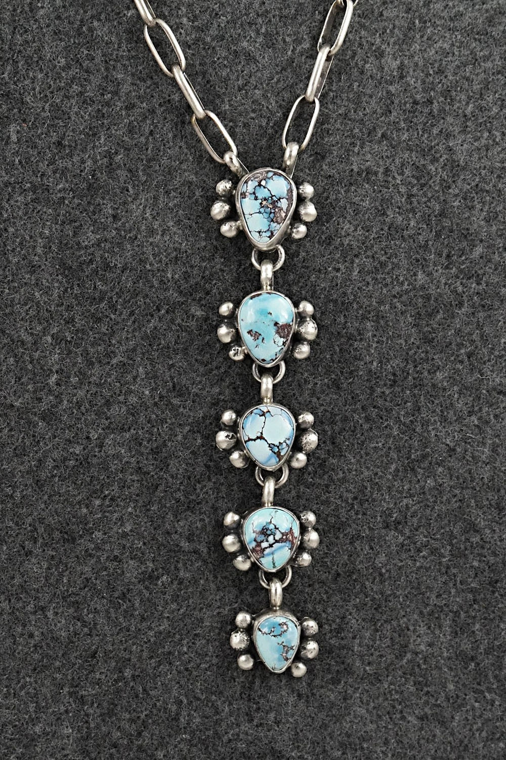 Turquoise & Sterling Silver Necklace - Bobby Johnson