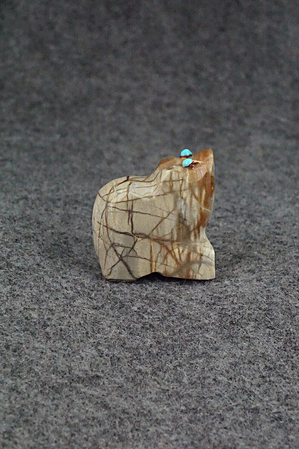 Frog Zuni Fetish Carving - James Panteah