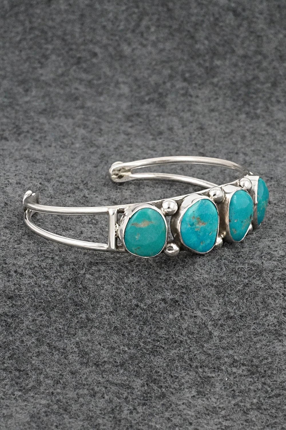 Turquoise & Sterling Silver Bracelet - Priscilla Reeder