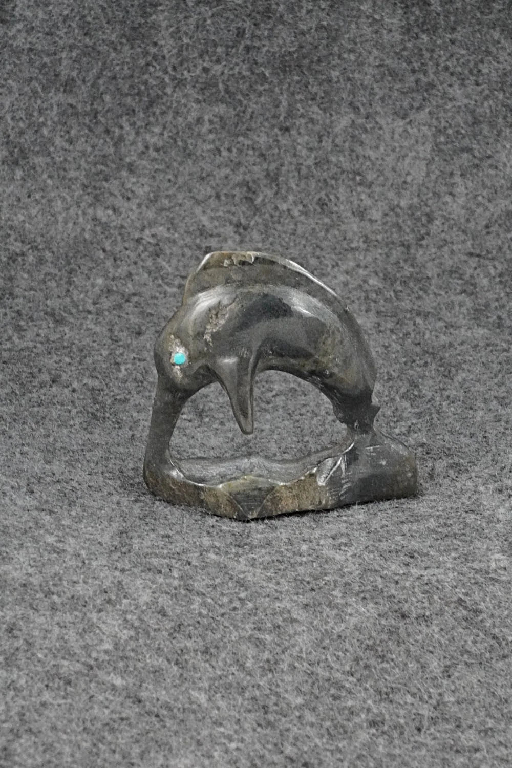 Dolphin Zuni Fetish Carving - Eric Lonjose
