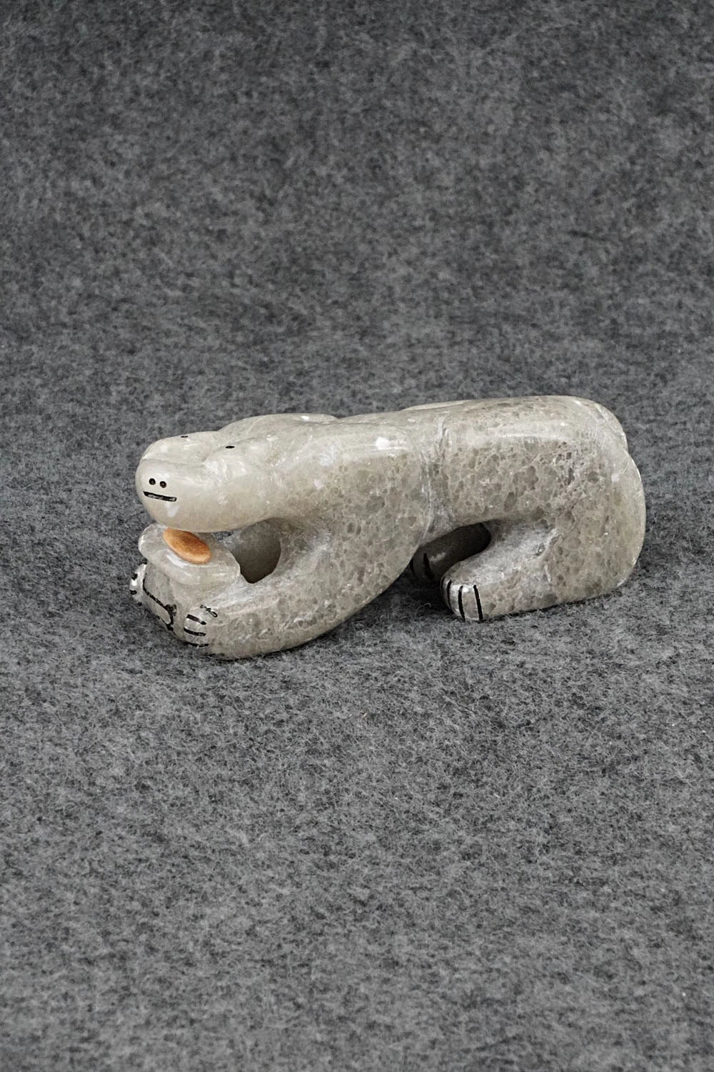 Mountain Lion Zuni Fetish Carving - Rick Kallestewa