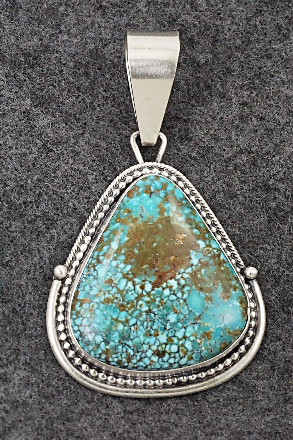 Turquoise & Sterling Silver Pendant - Daniel Benally