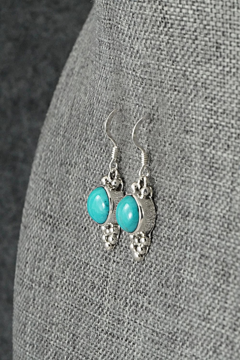 Turquoise & Sterling Silver Earrings - Isabell Yazzie