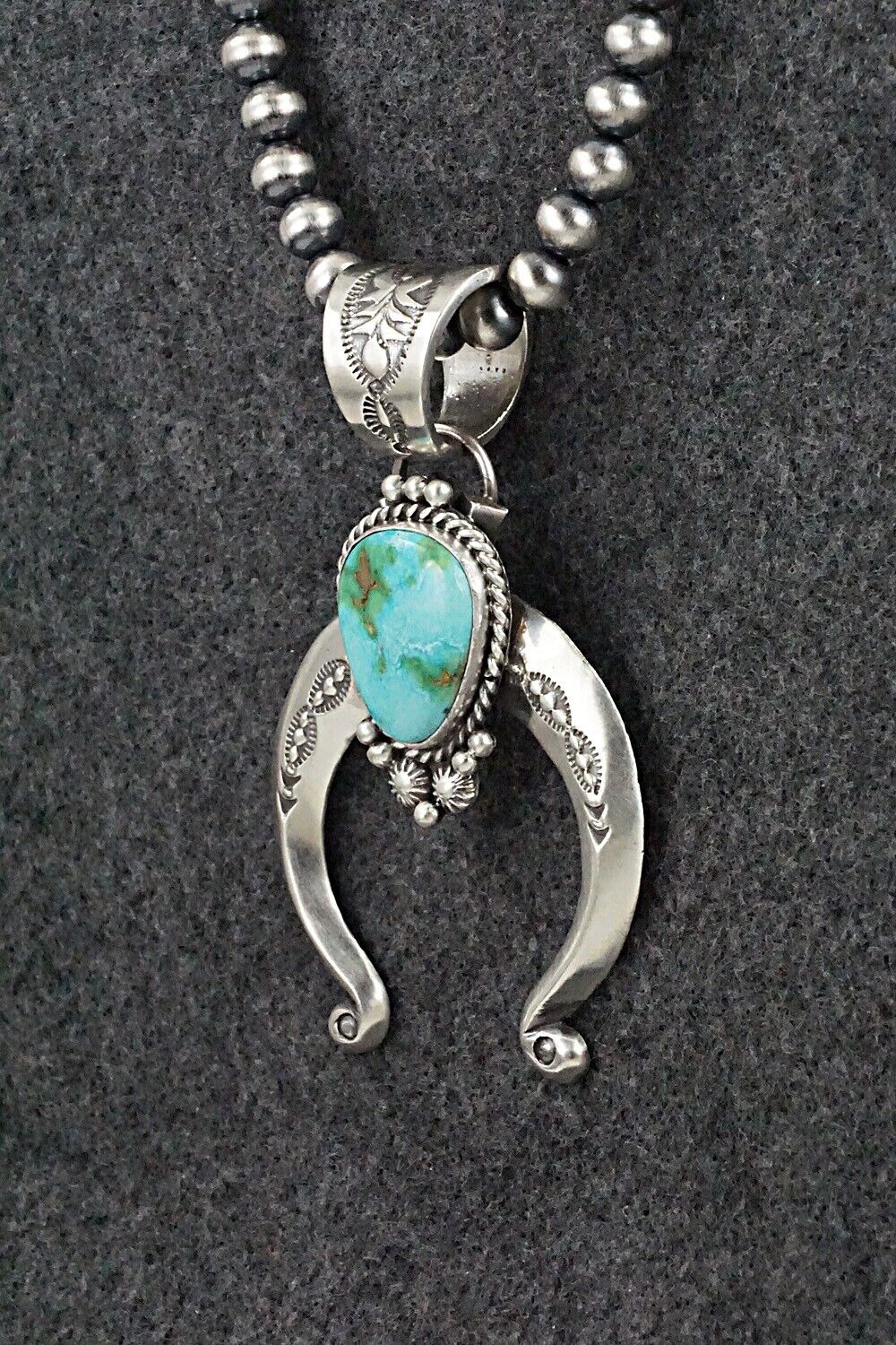 Turquoise & Sterling Silver Necklace - Samuel Yellowhair