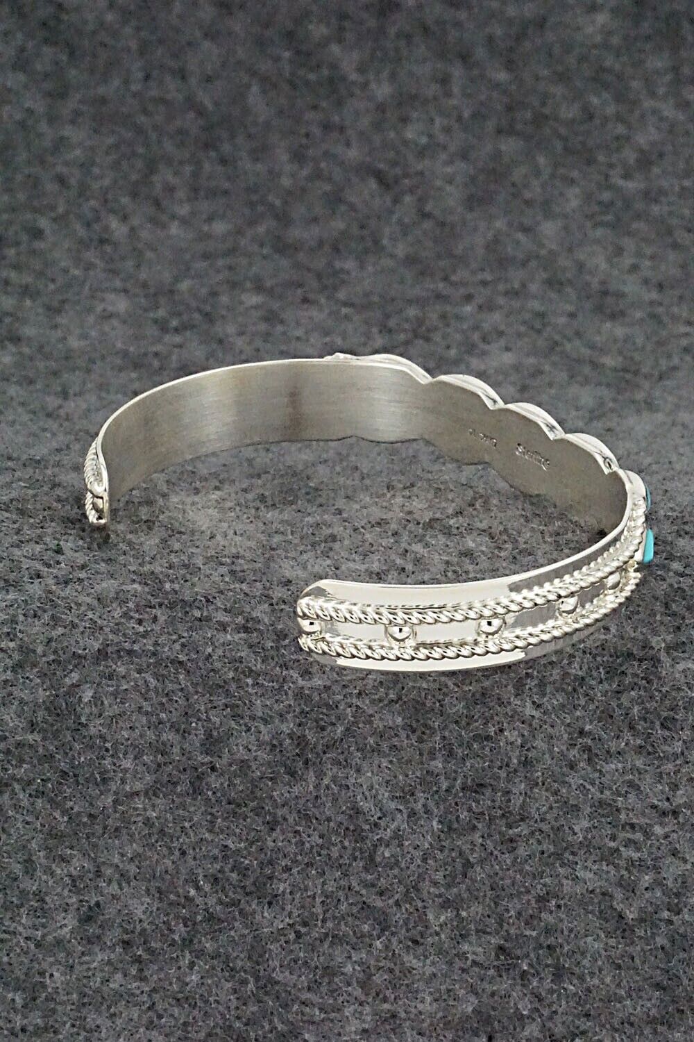 Turquoise & Sterling Silver Bracelet - Derrick & Lorelia Chavez