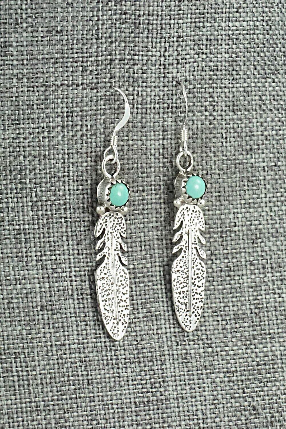 Turquoise & Sterling Silver Earrings - Sharon McCarthy