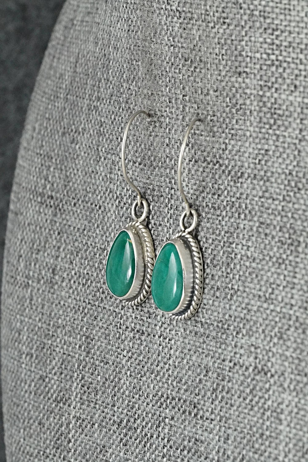 Turquoise & Sterling Silver Earrings - Rosemary Saunders
