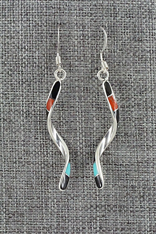 Multi Stone & Sterling Silver Earrings - Ira Johnson