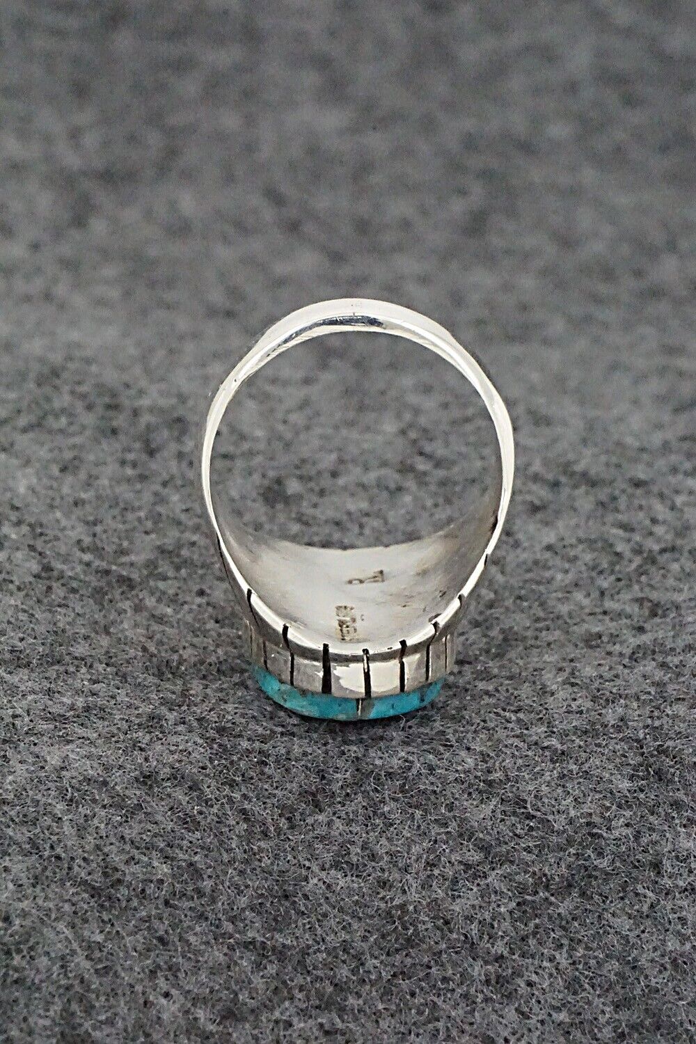 Turquoise & Sterling Silver Ring - Trevor Jack - Size 10
