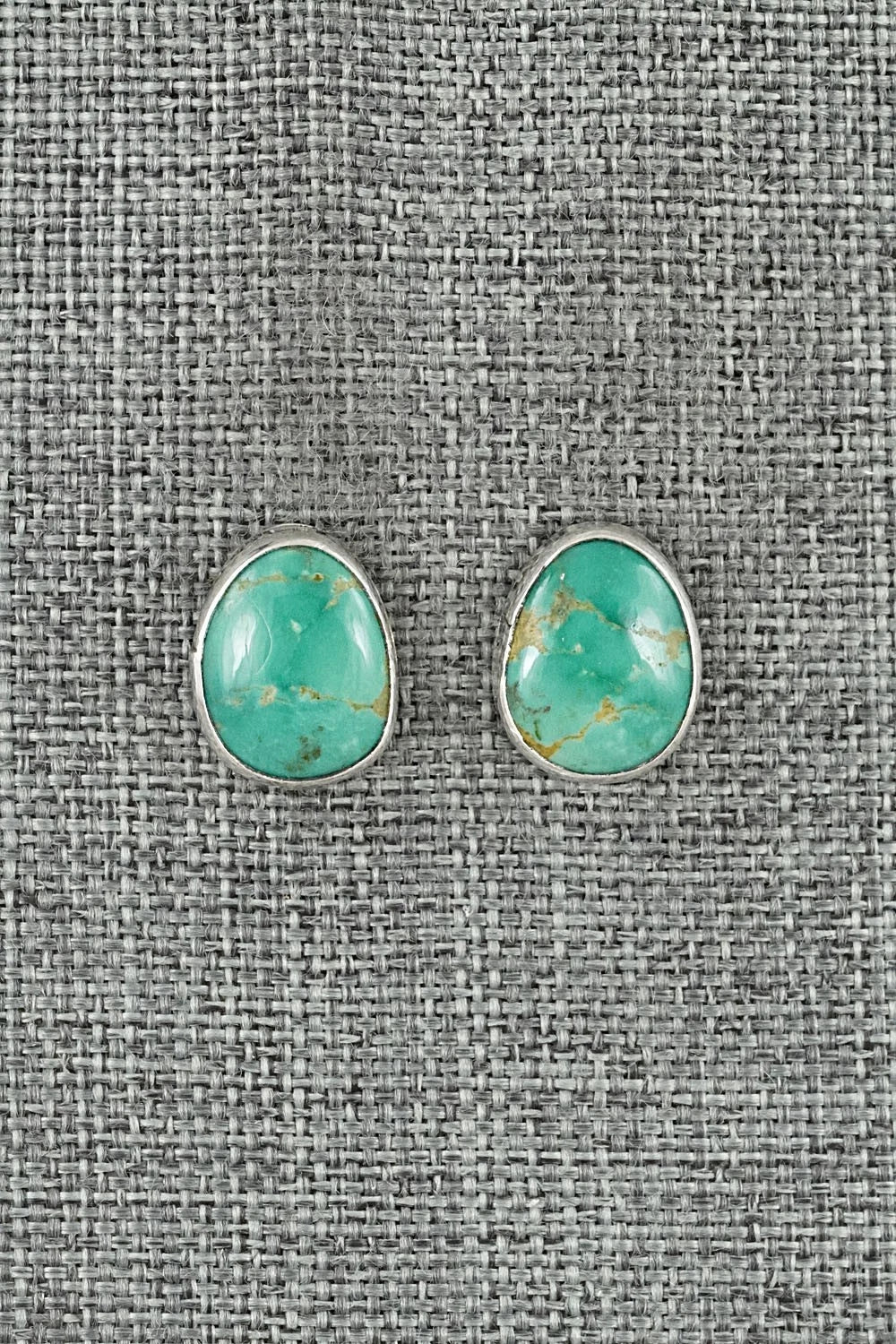 Turquoise & Sterling Silver Earrings - Rosemary Saunders