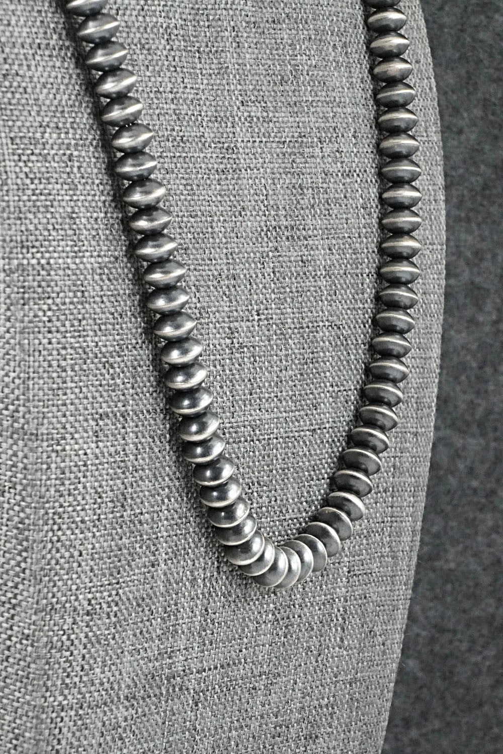 Sterling Silver Navajo Pearl Necklace 24" - Austin Haley