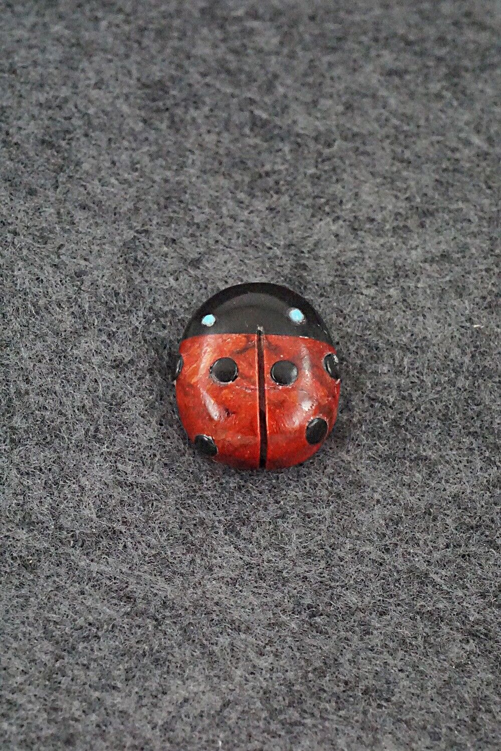 Ladybug Zuni Fetish Carving - Reynold Lunasee