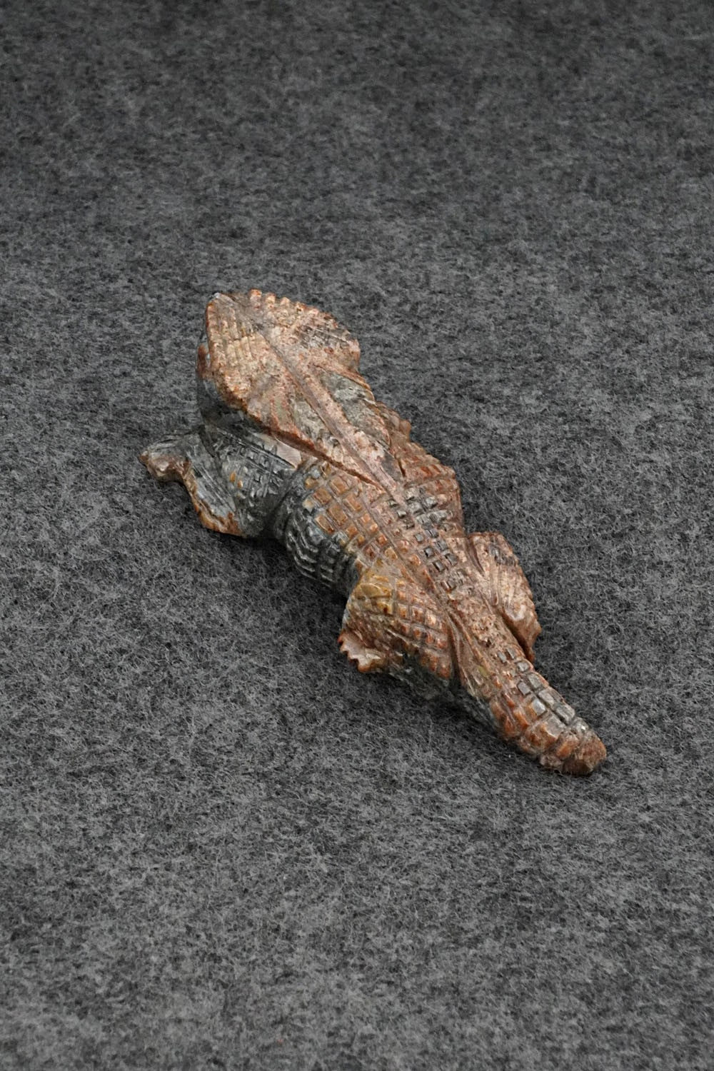 Horned Toad Zuni Fetish Carving - Tony Mackel