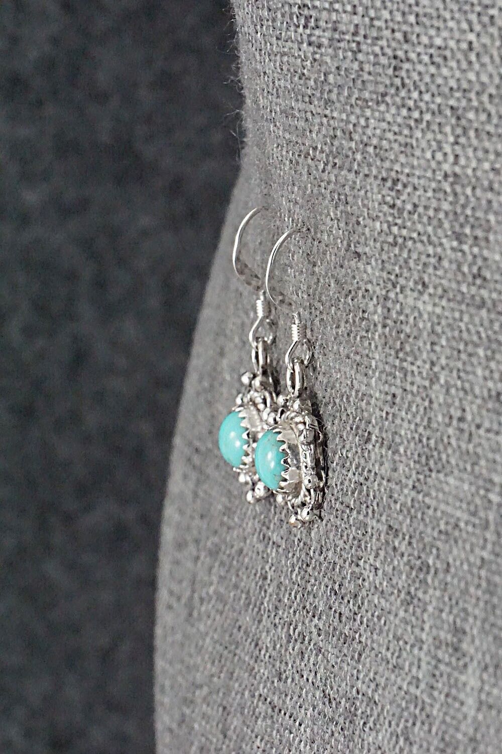 Turquoise & Sterling Silver Earrings - Emery Spencer