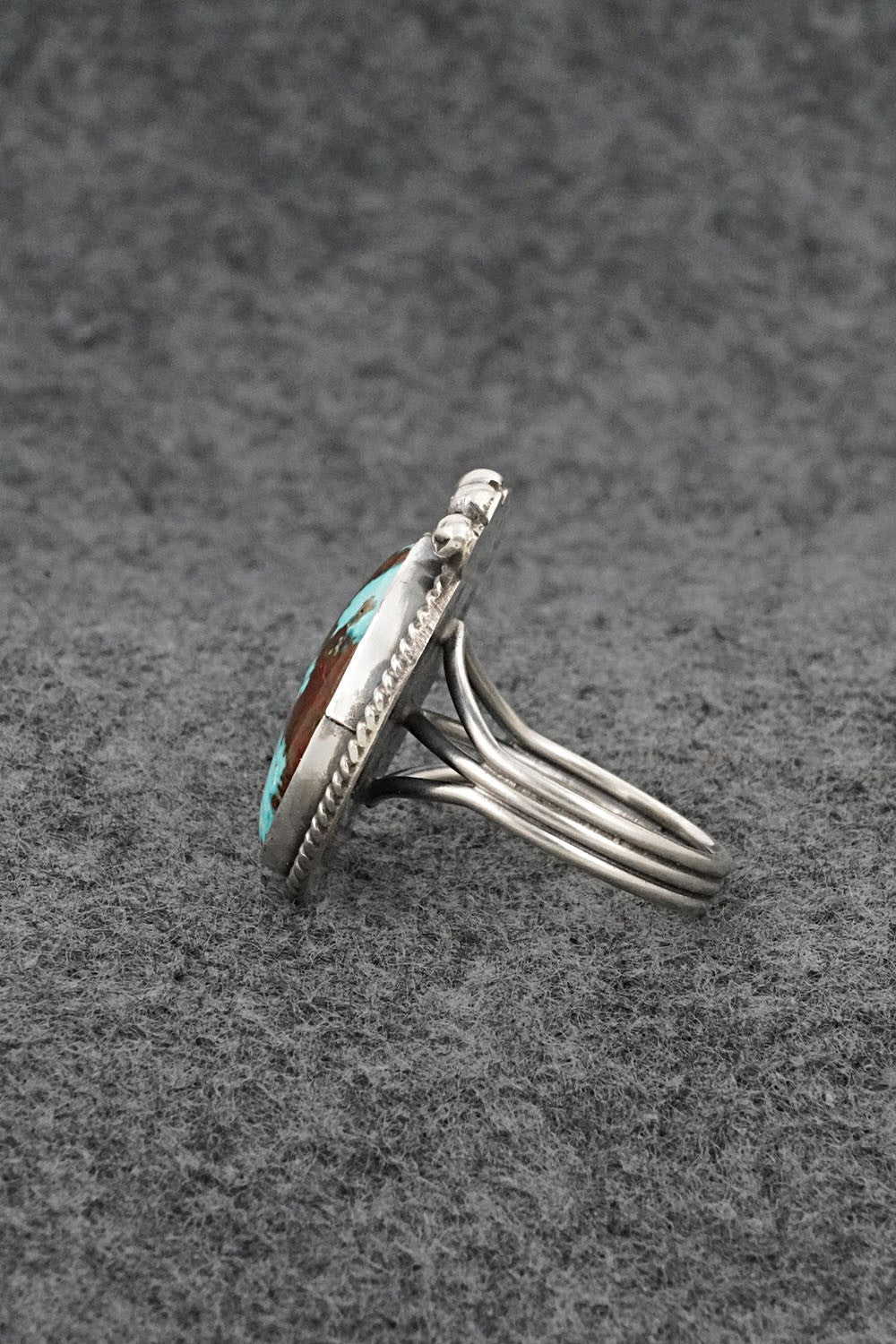 Turquoise & Sterling Silver Ring - Rena Begay - Size 8