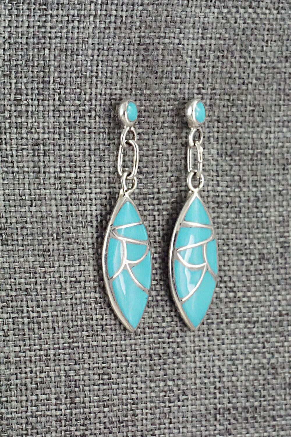 Turquoise & Sterling Silver Earrings - Orena Leekya
