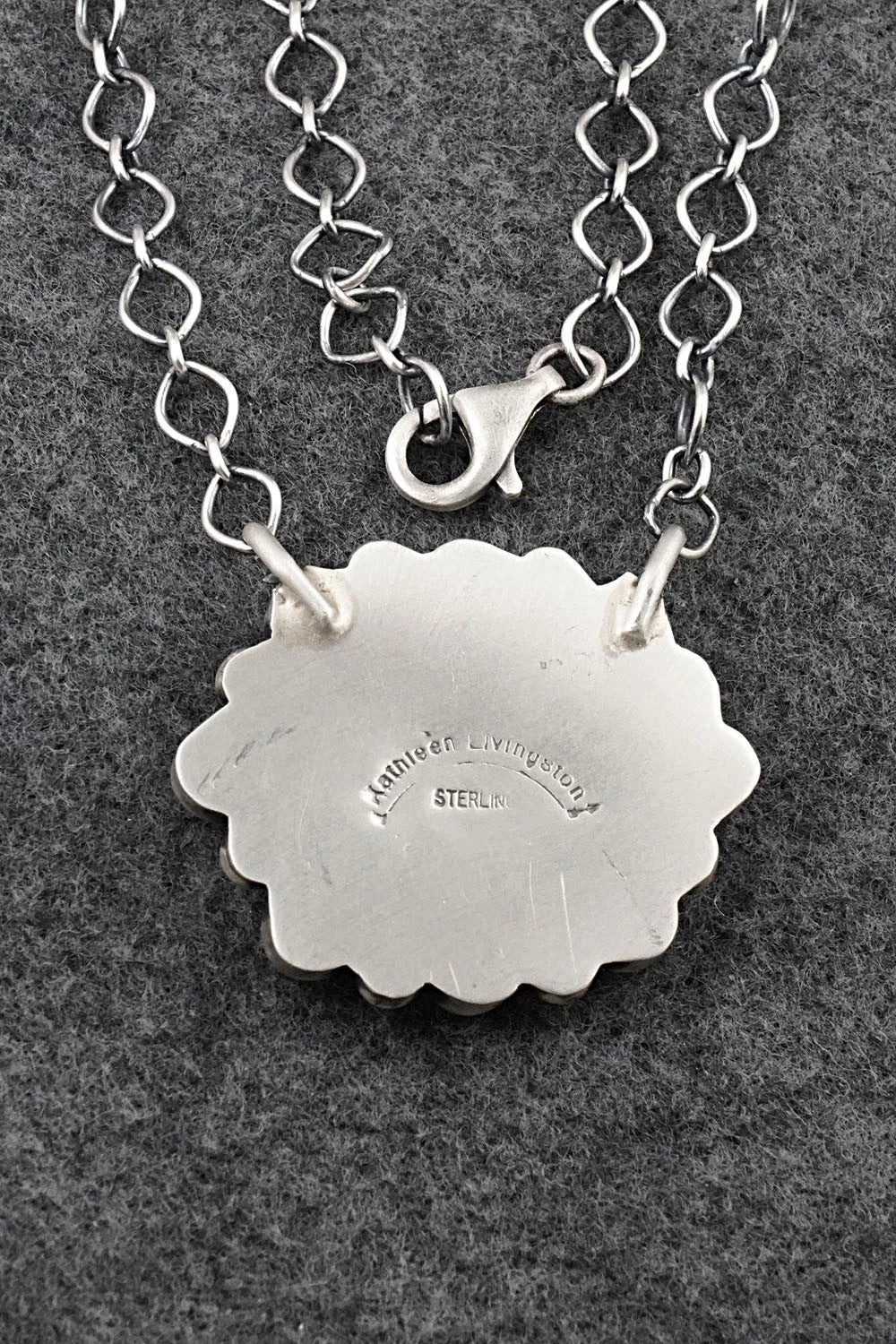 Turquoise & Sterling Silver Necklace - Kathleen Livingston