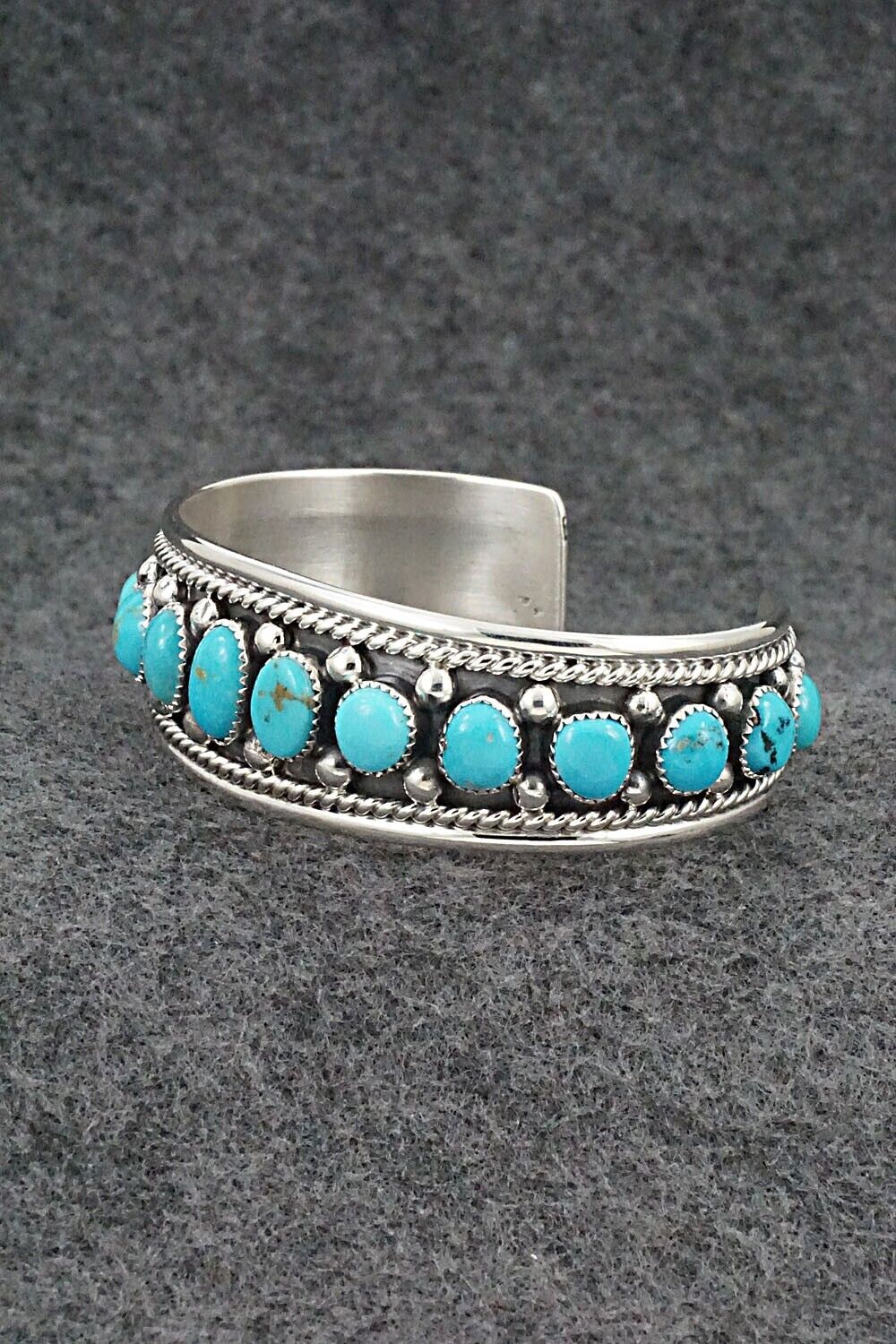 Turquoise & Sterling Silver Bracelet - Chester Charley