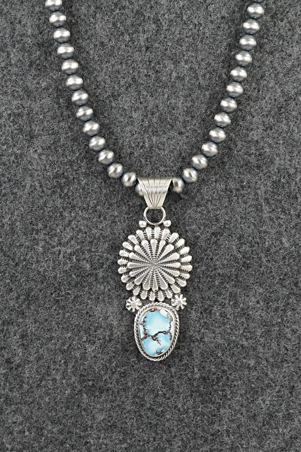 Turquoise & Sterling Silver Necklace - Sharon McCarthy