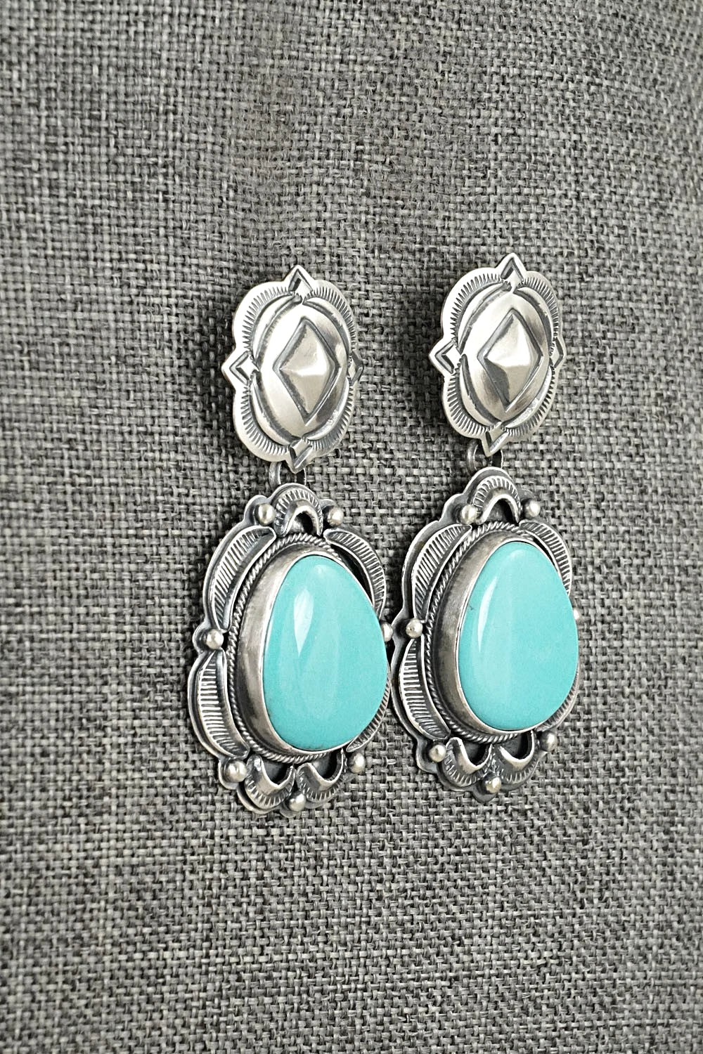 Turquoise & Sterling Silver Earrings - Randy Boyd