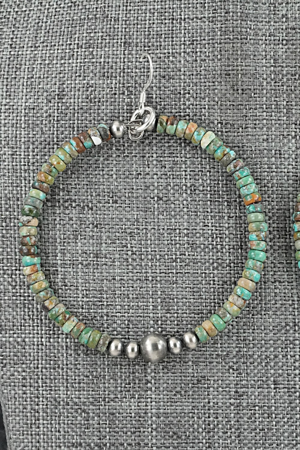 Turquoise & Sterling Silver Earrings - Doreen Jake
