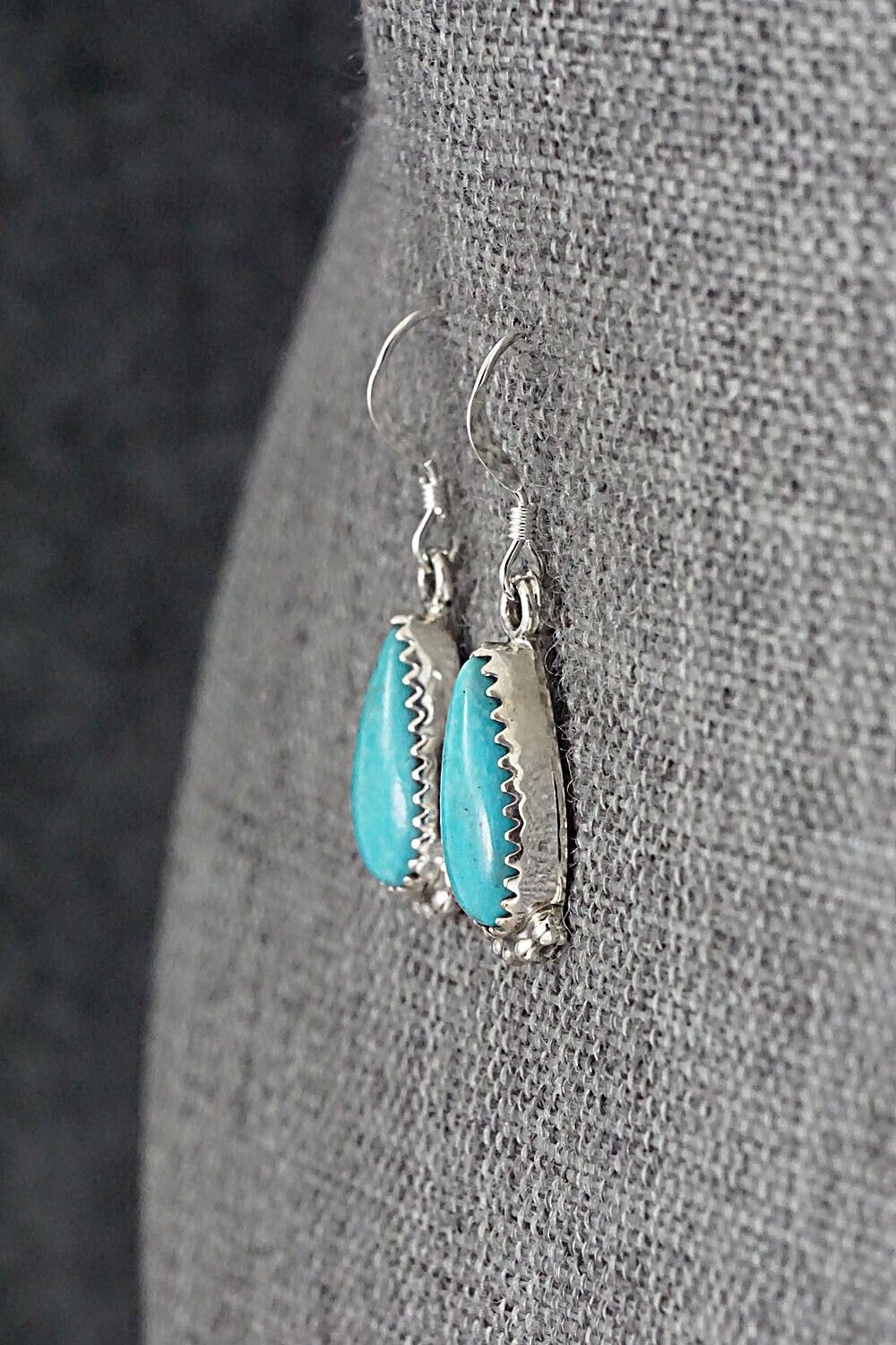 Turquoise & Sterling Silver Earrings - Emery Spencer