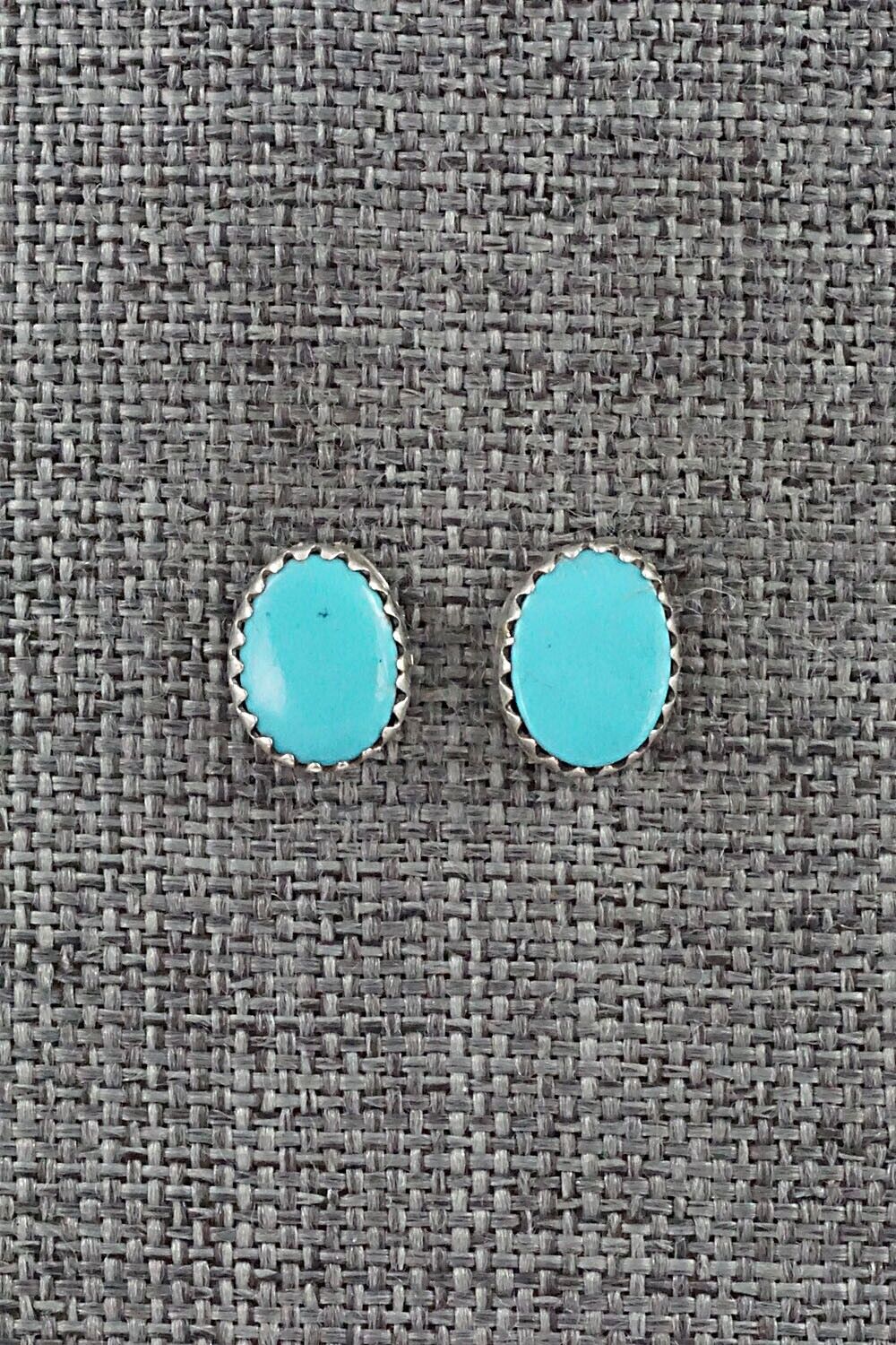 Turquoise & Sterling Silver Earrings - Annie Spencer