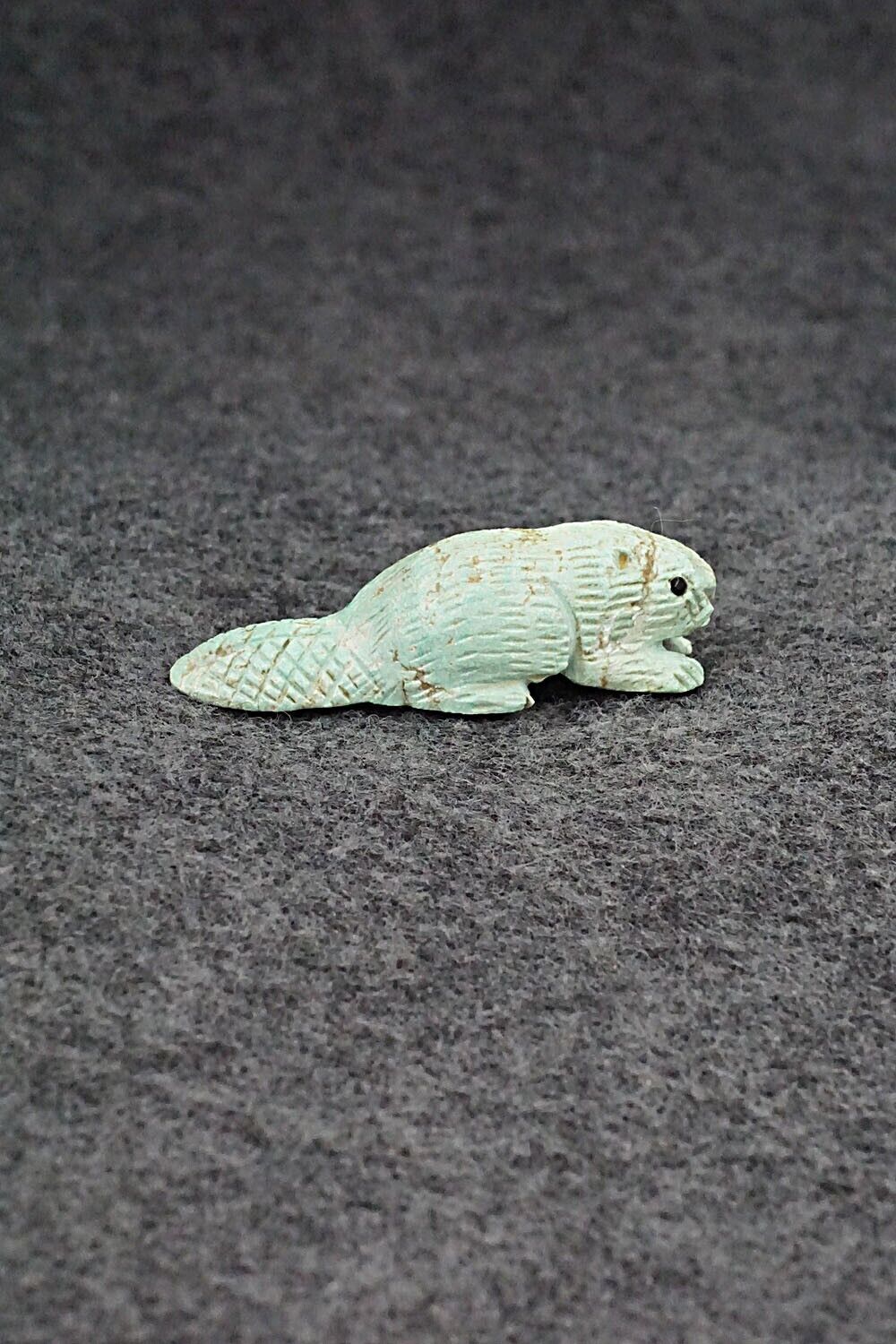Beaver Zuni Fetish Carving - Lance Cheama