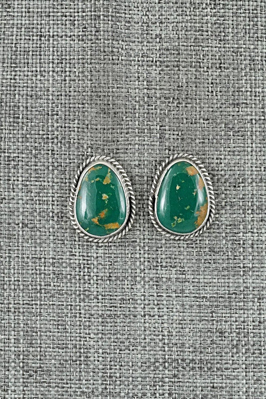 Turquoise & Sterling Silver Earrings - Rosemary Saunders