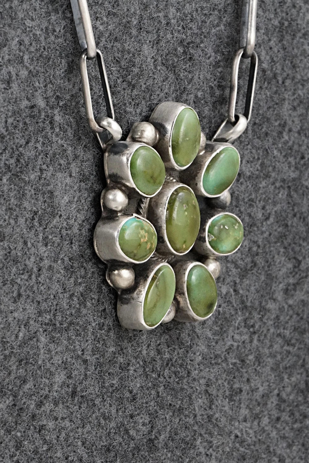 Turquoise & Sterling Silver Necklace - Kathleen Livingston