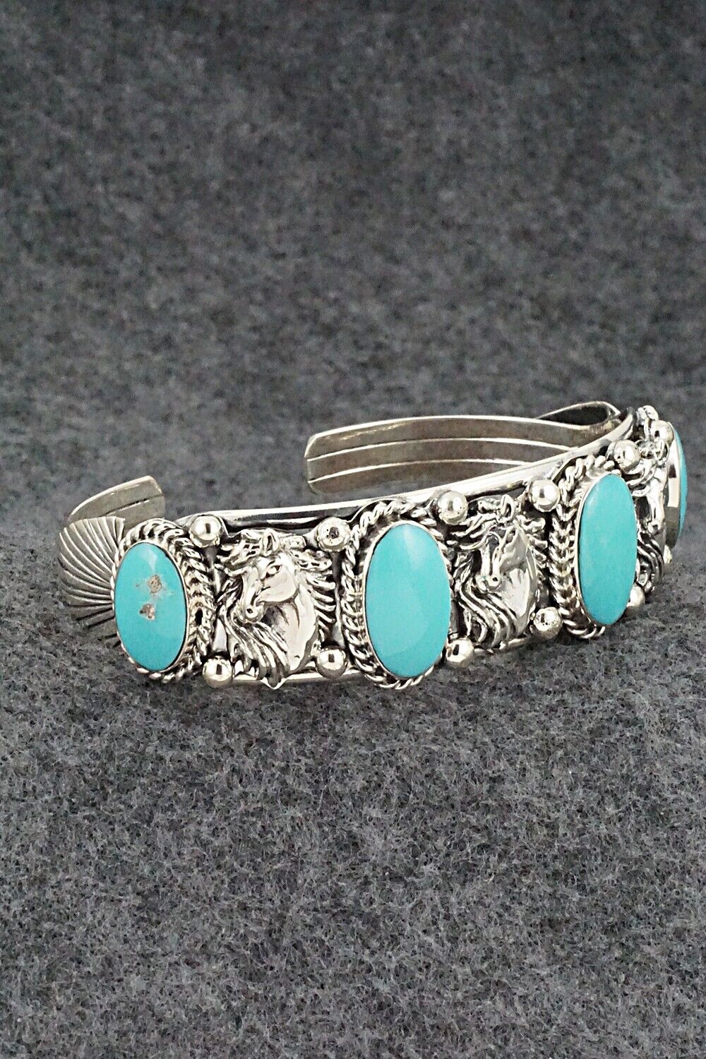 Turquoise & Sterling Silver Bracelet - Bobby Platero