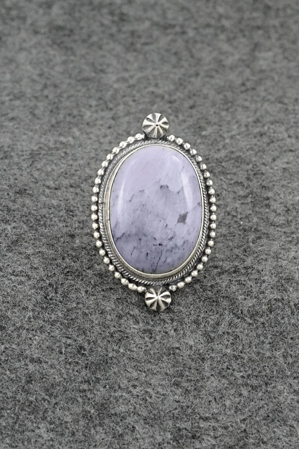 Morado & Sterling Silver Ring - Darrin Livingston - Size 6.5
