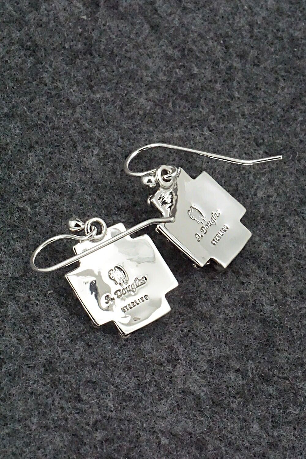Turquoise & Sterling Silver Earrings - Akee Douglas