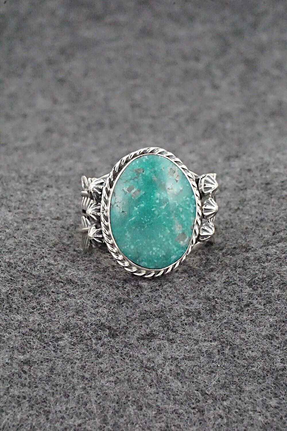 Turquoise & Sterling Silver Ring - Grace Kenneth - Size 9