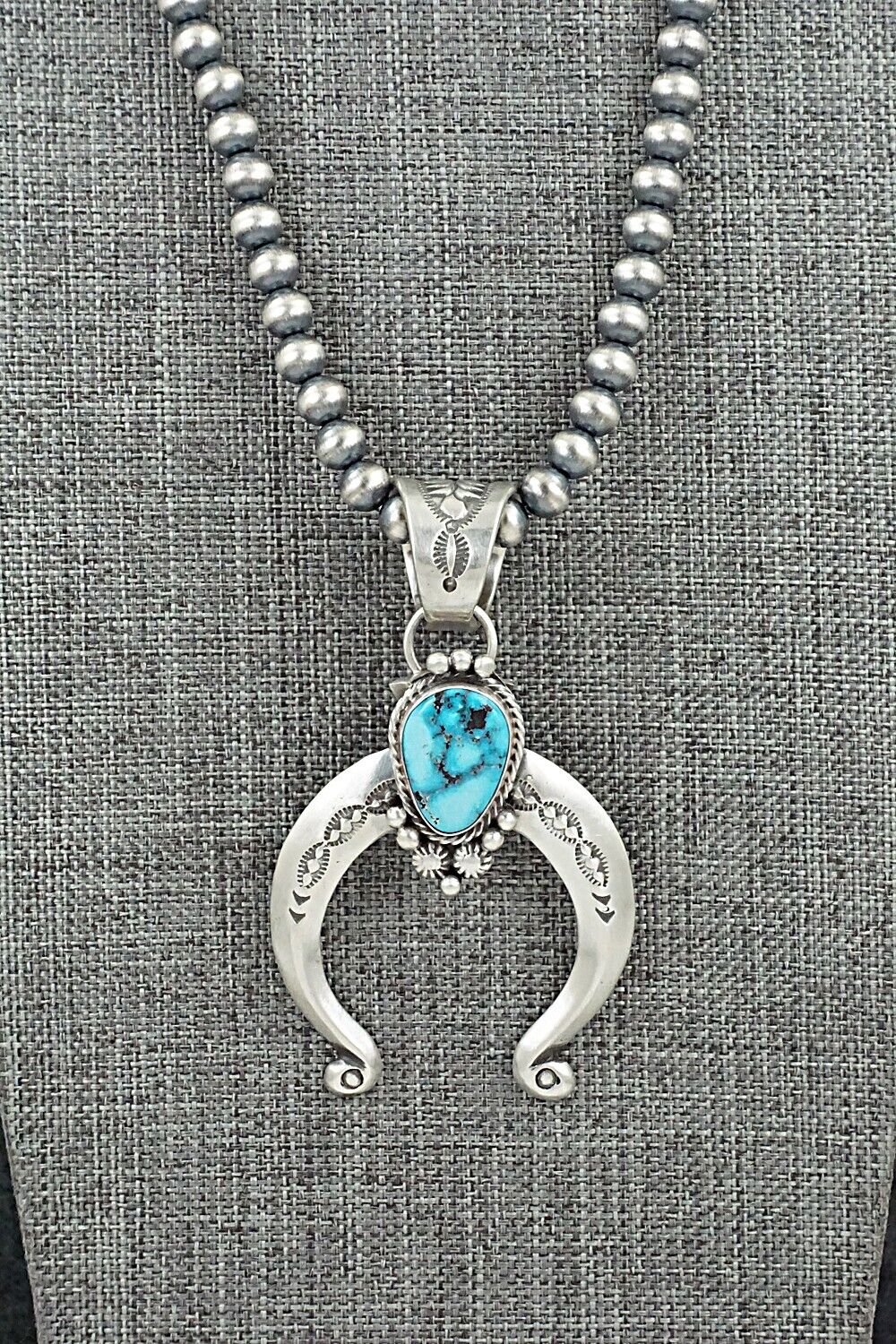 Turquoise & Sterling Silver Necklace - Samuel Yellowhair