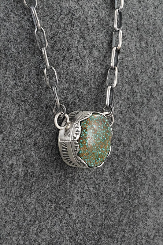 Turquoise & Sterling Silver Necklace - Paul Livingston