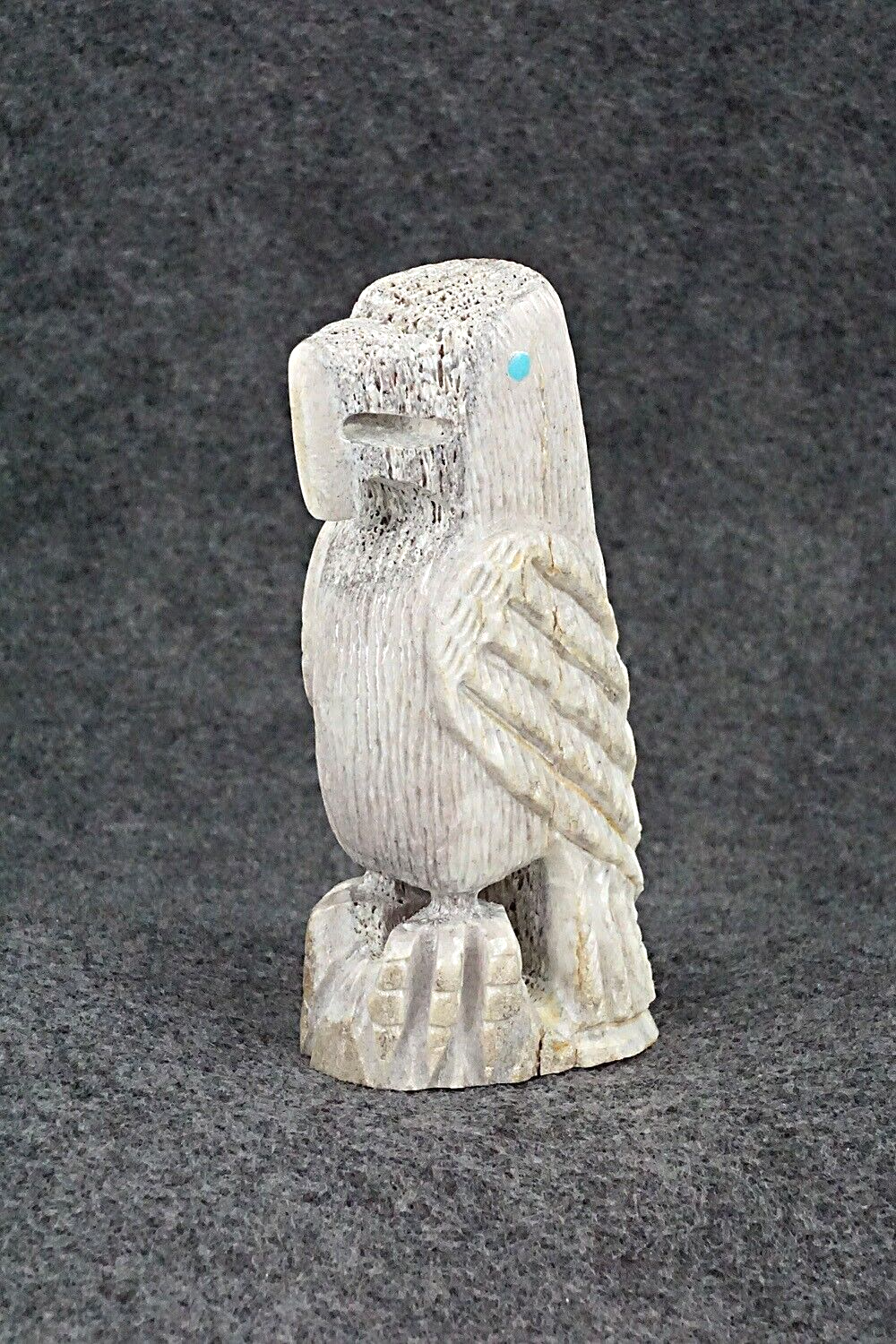 Eagle Zuni Fetish Carving - Garrick Weeka