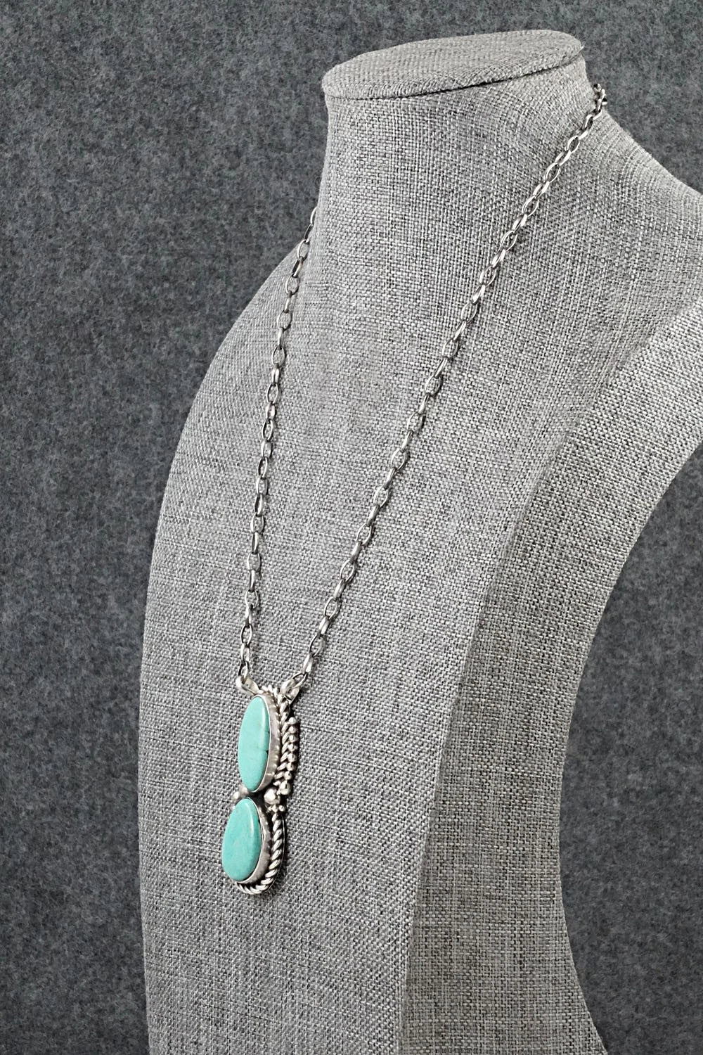 Turquoise & Sterling Silver Necklace - Antwone Brown