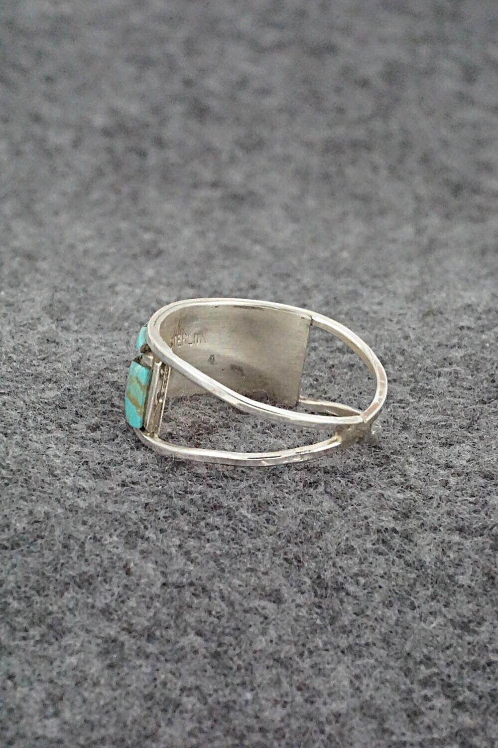 Turquoise & Sterling Silver Ring - Debbie Livingston - Size 9.5