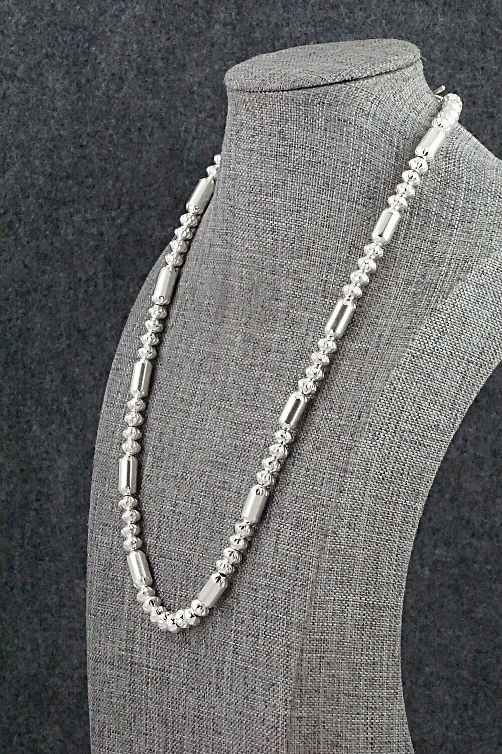 Sterling Silver Navajo Pearl Necklace 20" - Tashina Haley