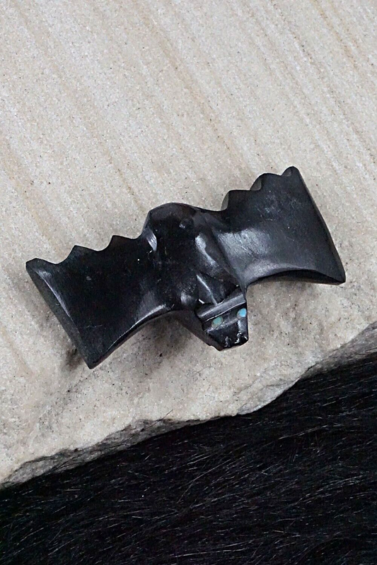 Bat Zuni Fetish Carving - Tim Lementino