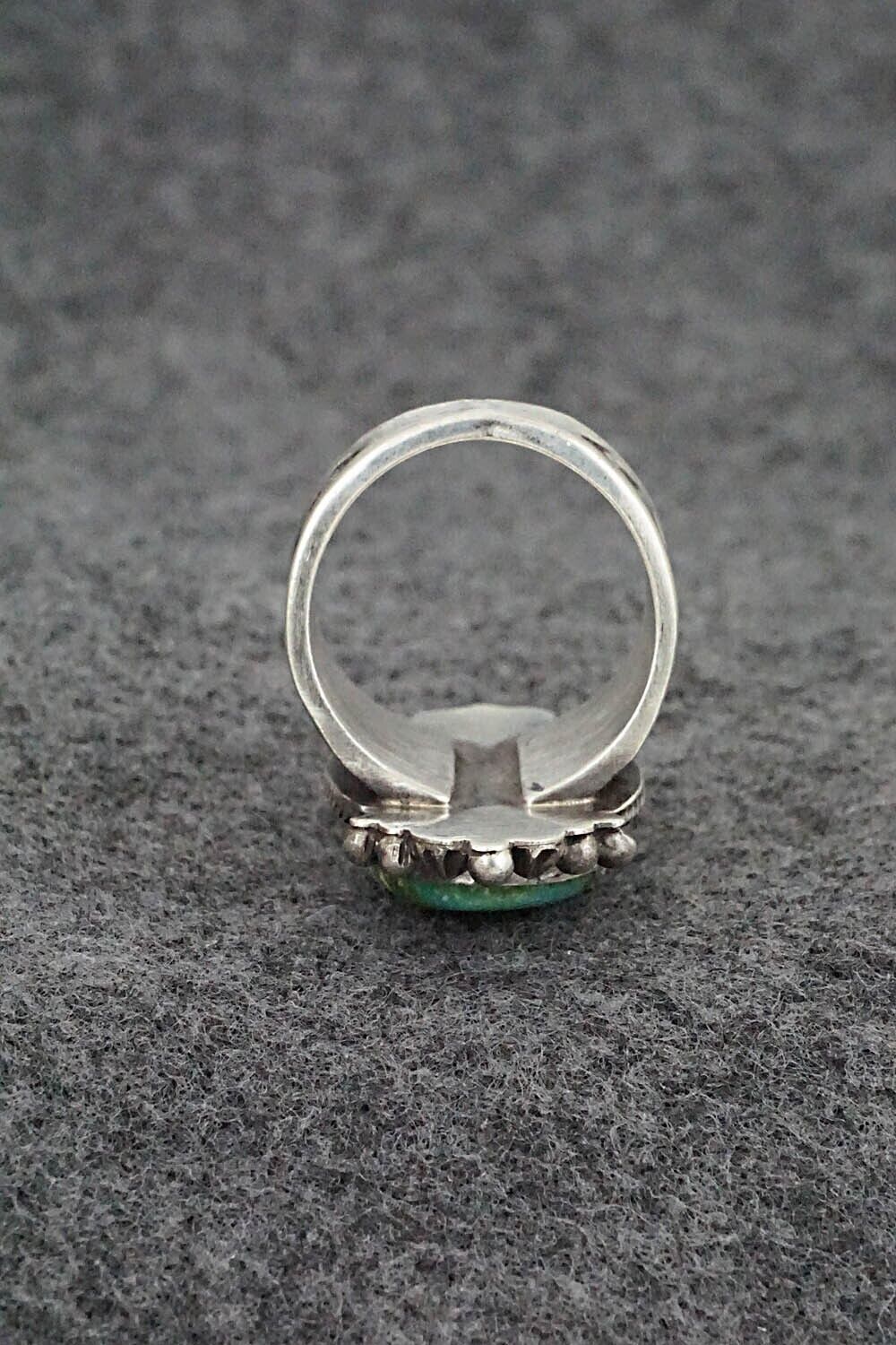 Turquoise & Sterling Silver Ring - Samuel Yellowhair - Size 7