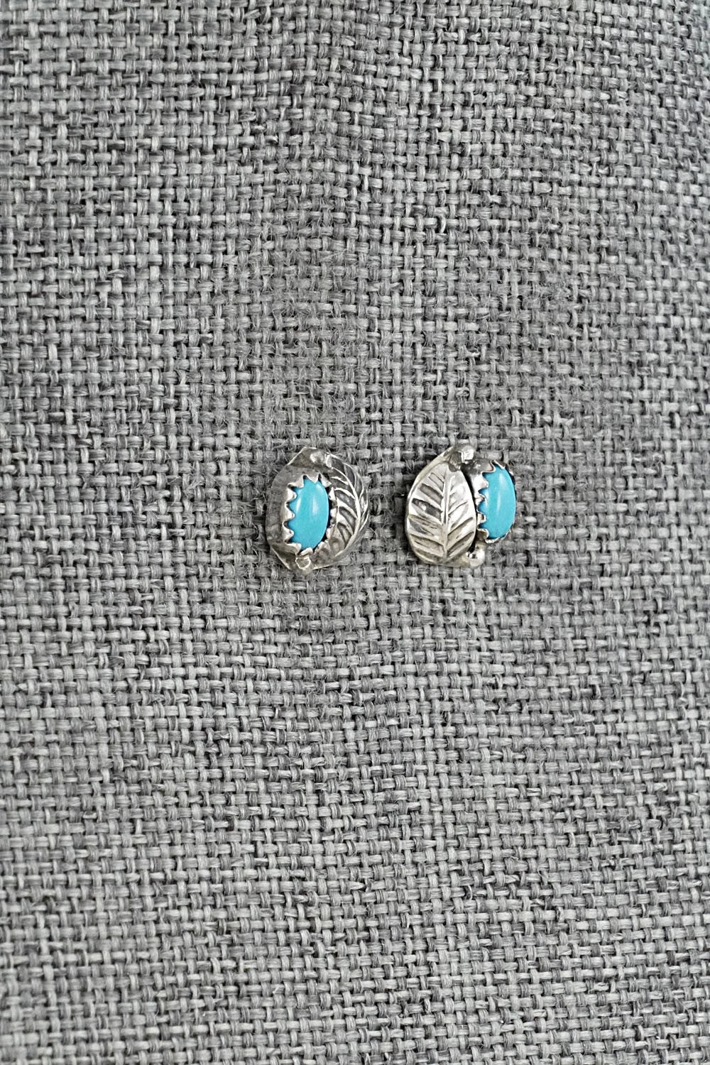 Turquoise & Sterling Silver Earrings - Roselene Joe