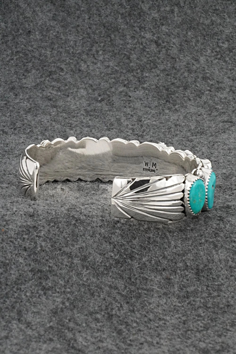 Turquoise & Sterling Silver Bracelet - Wilbert Muskett Sr.