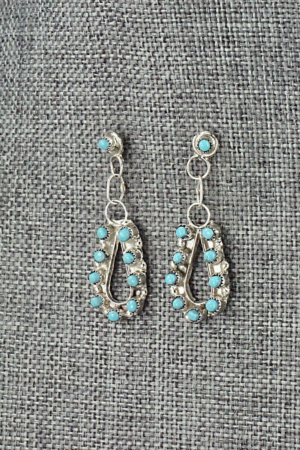 Turquoise & Sterling Silver Earrings - Waylon Johnson