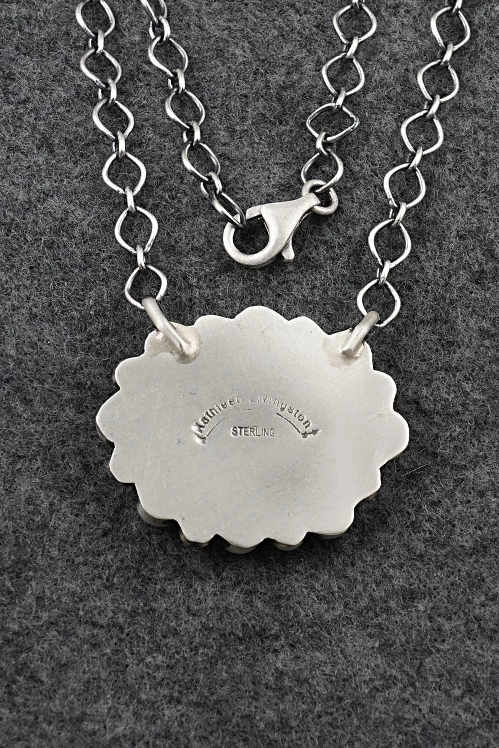 Turquoise & Sterling Silver Necklace - Kathleen Livingston