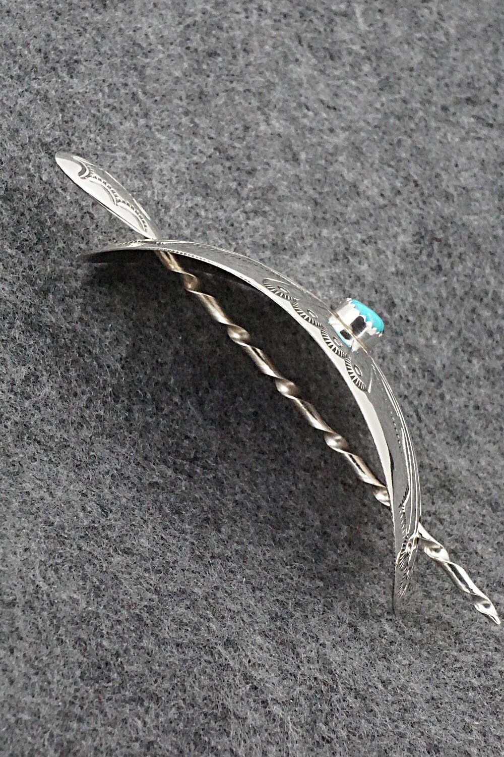 Turquoise & Sterling Silver Hair Pin - Jolene Begay