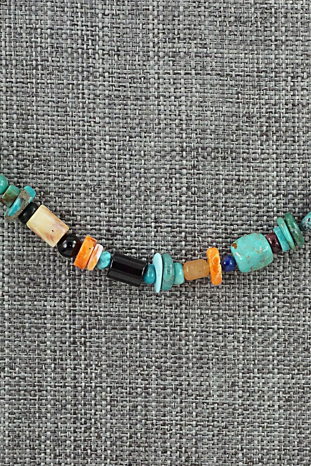 Multi-Stone and Sterling Silver Necklace - Helen Tsosie