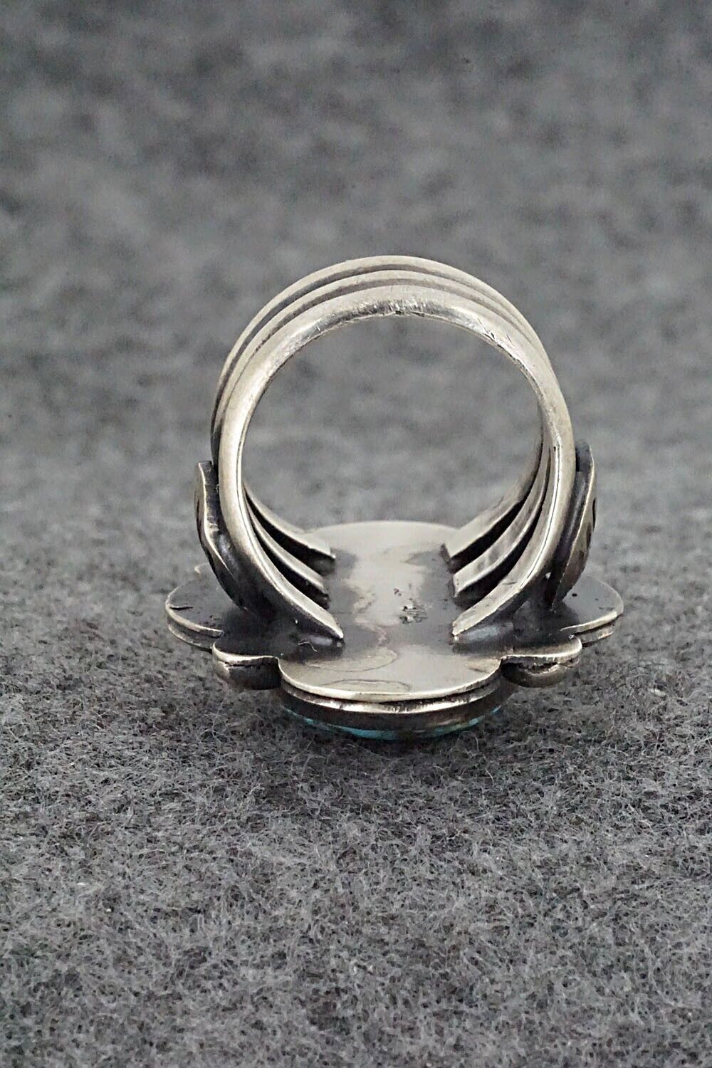 Turquoise & Sterling Silver Ring - Gilbert Tom - Size 7.5