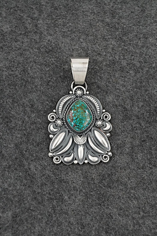 Turquoise and Sterling Silver Pendant - Derrick Gordon
